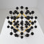Mid-Century Molecular Structure Model In yellow