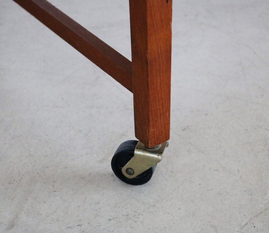 Danish teak sewing cart
