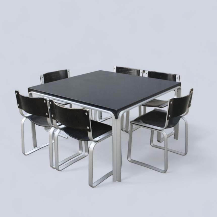 square dining set by Pierre Mazairac for Pastoe