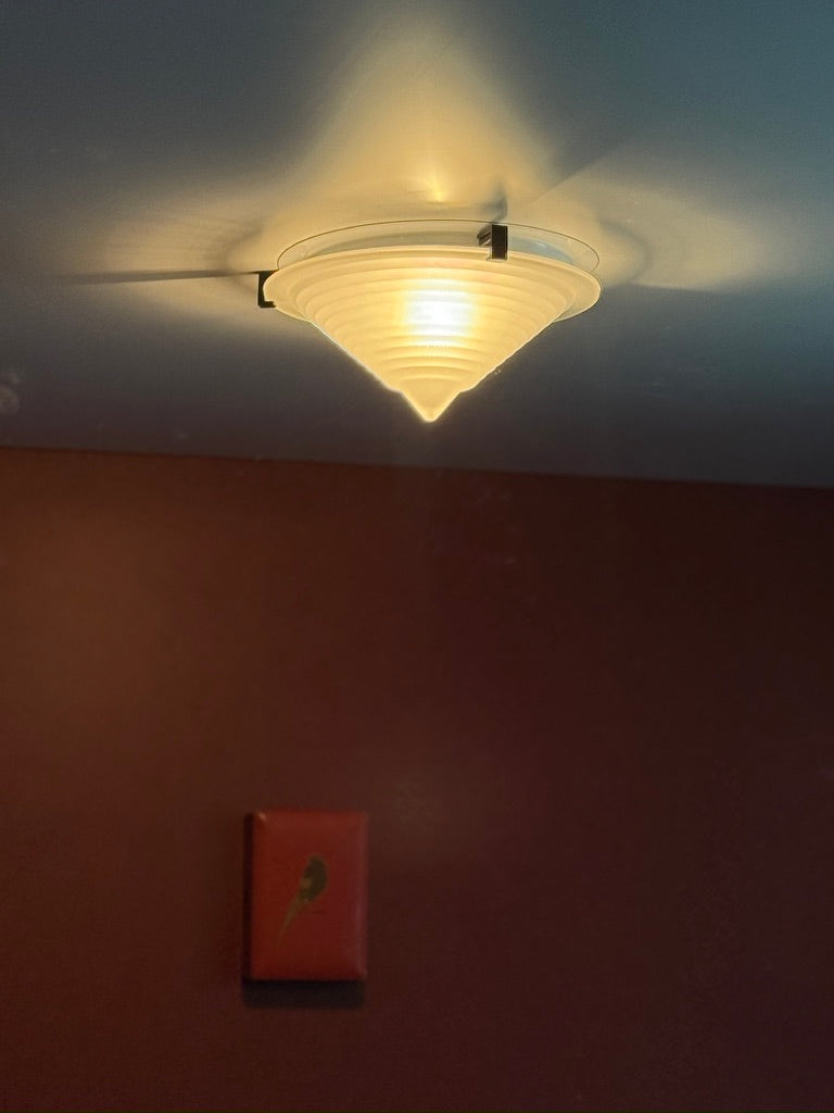 Glass corn ceiling lamp vintage IKEA