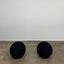 Italian black Pouf stool