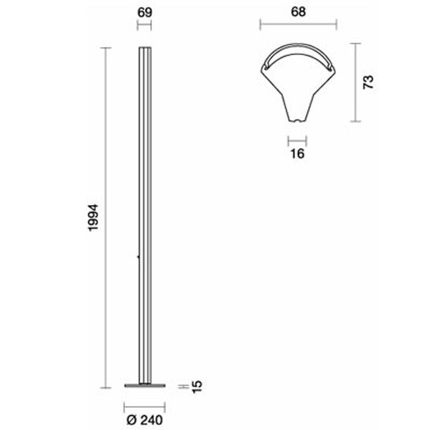 Belux Ypsilon floor lamp