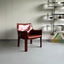Cognac leather lounge chair Cassina