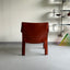 Cognac leather lounge chair Cassina
