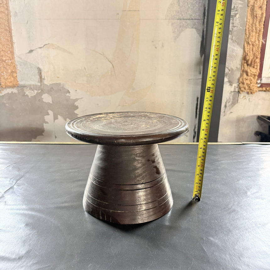 #3 원형 목재 소반 Round Wooden Soban 31x22H cm