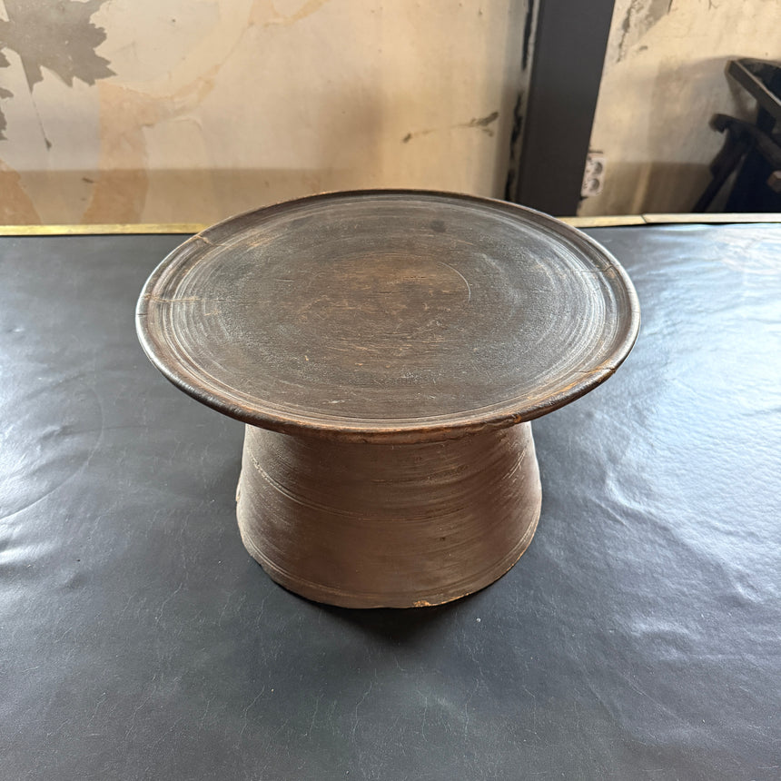 #4 원형 목재 소반 Round Wooden Soban 36x22H cm