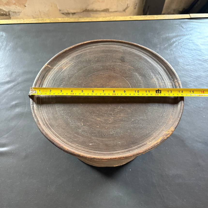 #4 원형 목재 소반 Round Wooden Soban 36x22H cm