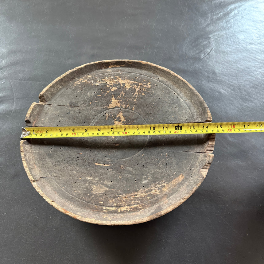 #5 원형 목재 쟁반 Round Wooden Tray 37x7H cm
