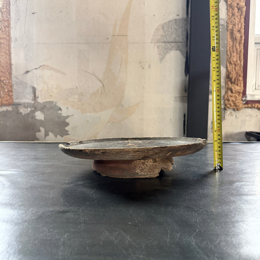 #5 원형 목재 쟁반 Round Wooden Tray 37x7H cm