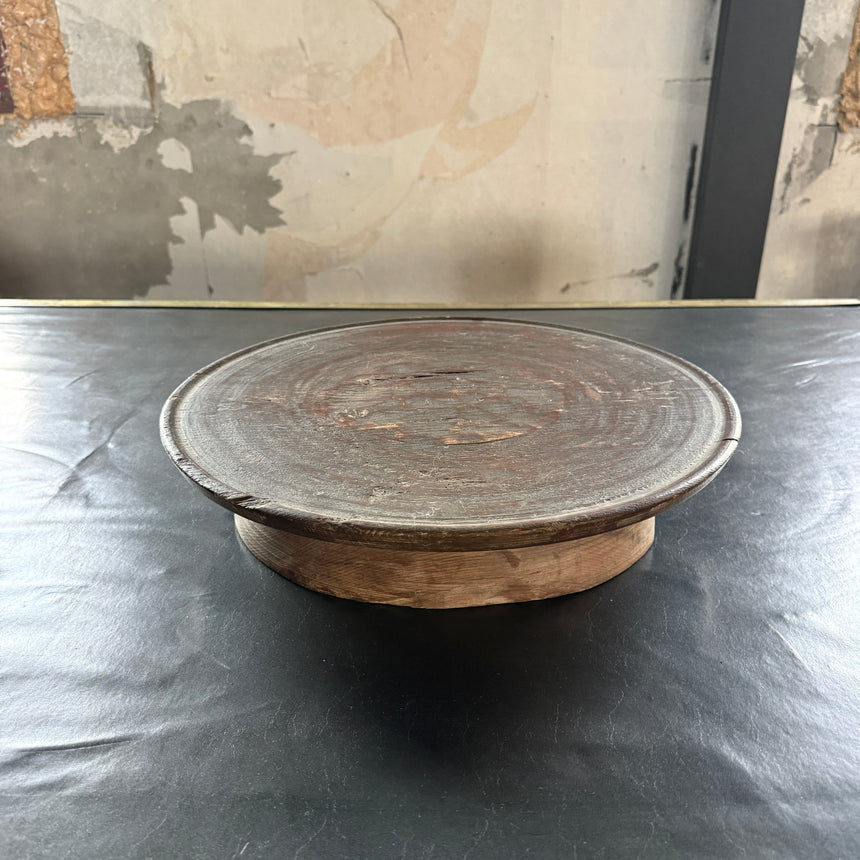 #6 원형 목재 쟁반 Round Wooden Tray 43x9H cm