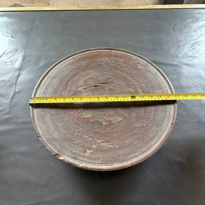 #6 원형 목재 쟁반 Round Wooden Tray 43x9H cm