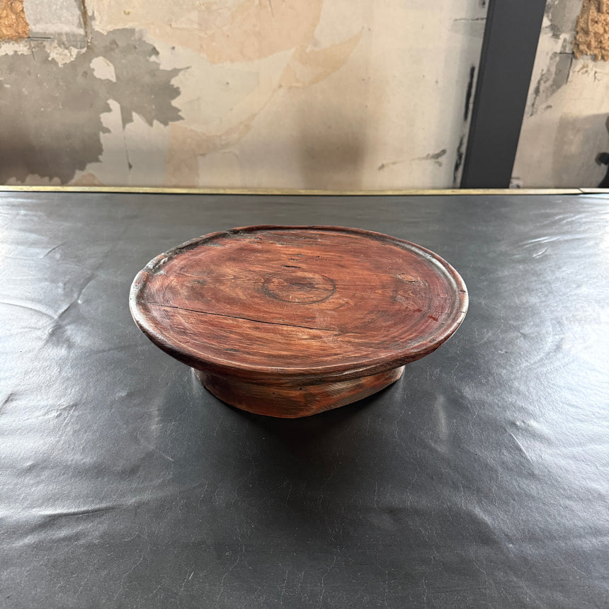 #8 원형 목재 쟁반 Round Wooden Tray 37x3H cm