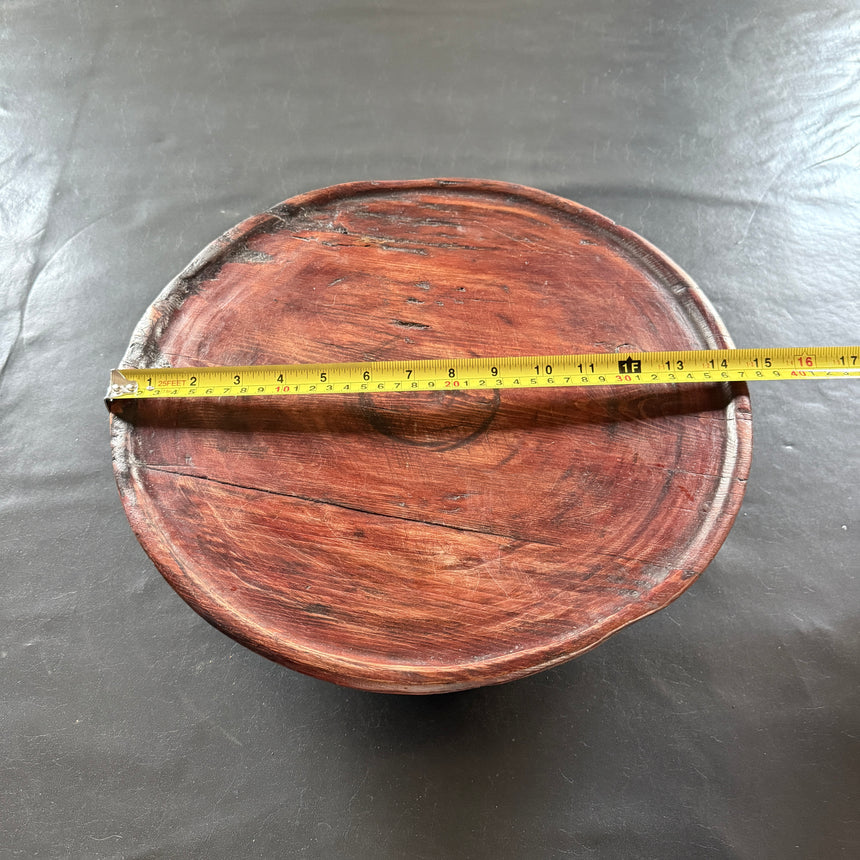 #8 원형 목재 쟁반 Round Wooden Tray 37x3H cm