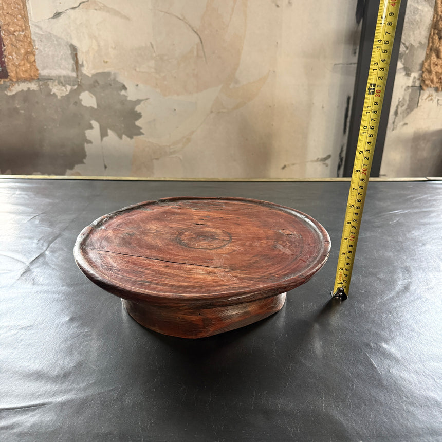 #8 원형 목재 쟁반 Round Wooden Tray 37x3H cm