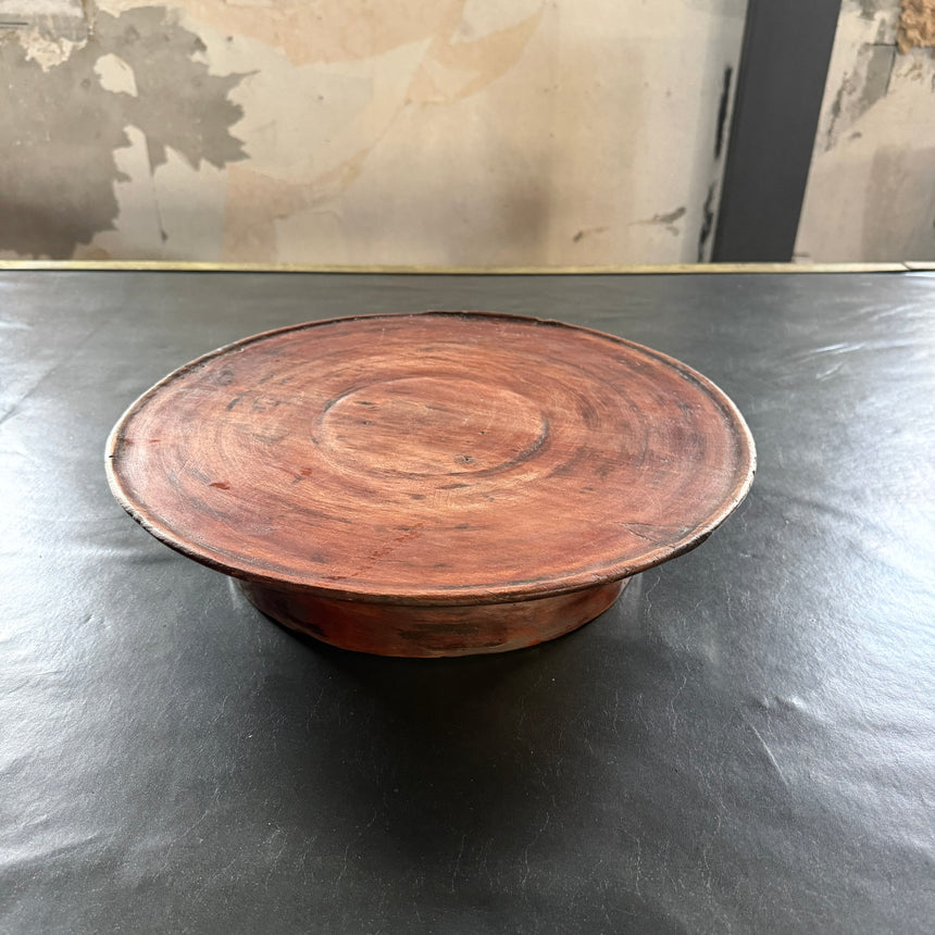 #12 원형 목재 쟁반 Round Wooden Tray 38x8H cm