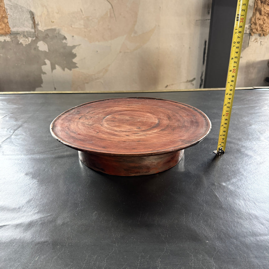 #12 원형 목재 쟁반 Round Wooden Tray 38x8H cm