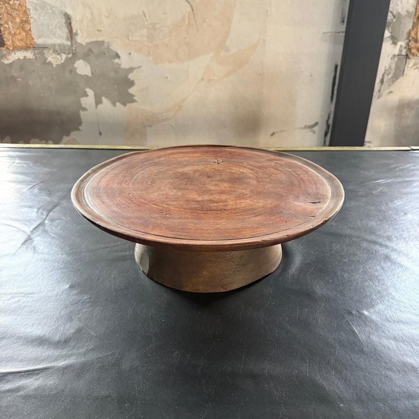 #13 원형 목재 쟁반 Round Wooden Tray 41x12H cm