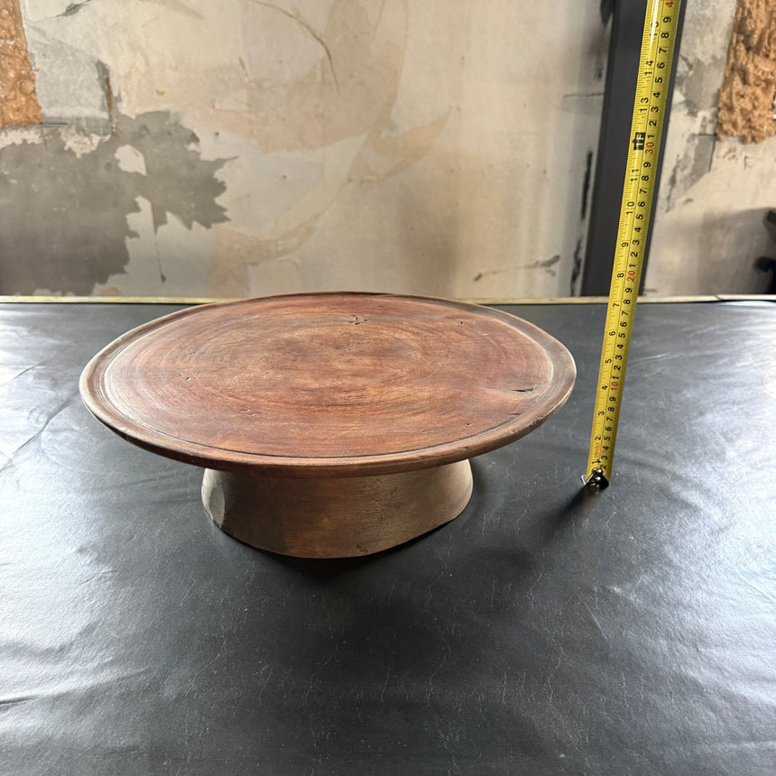 #13 원형 목재 쟁반 Round Wooden Tray 41x12H cm