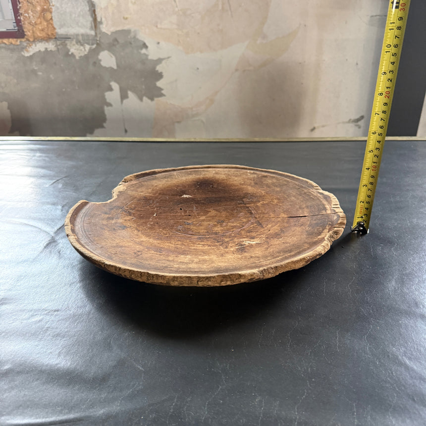 #14 원형 목재 쟁반 Round Wooden Tray 40x2H cm