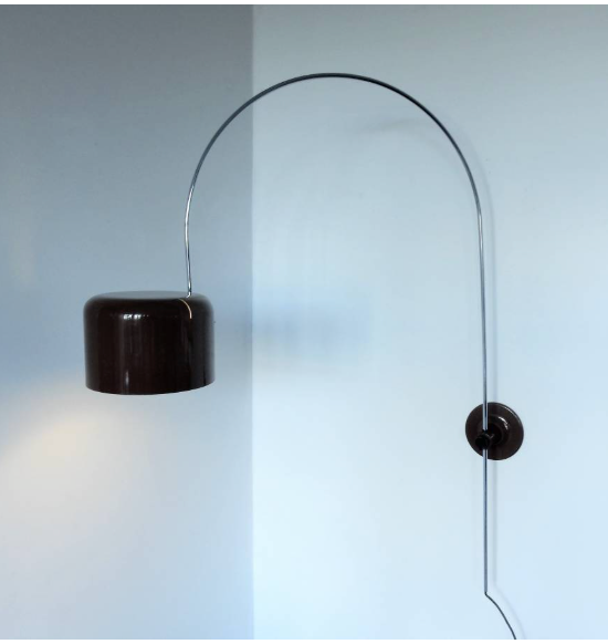 Coupe Wall Arc Lamp by Joe Colombo for Oluce