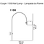 Coupe Wall Arc Lamp by Joe Colombo for Oluce