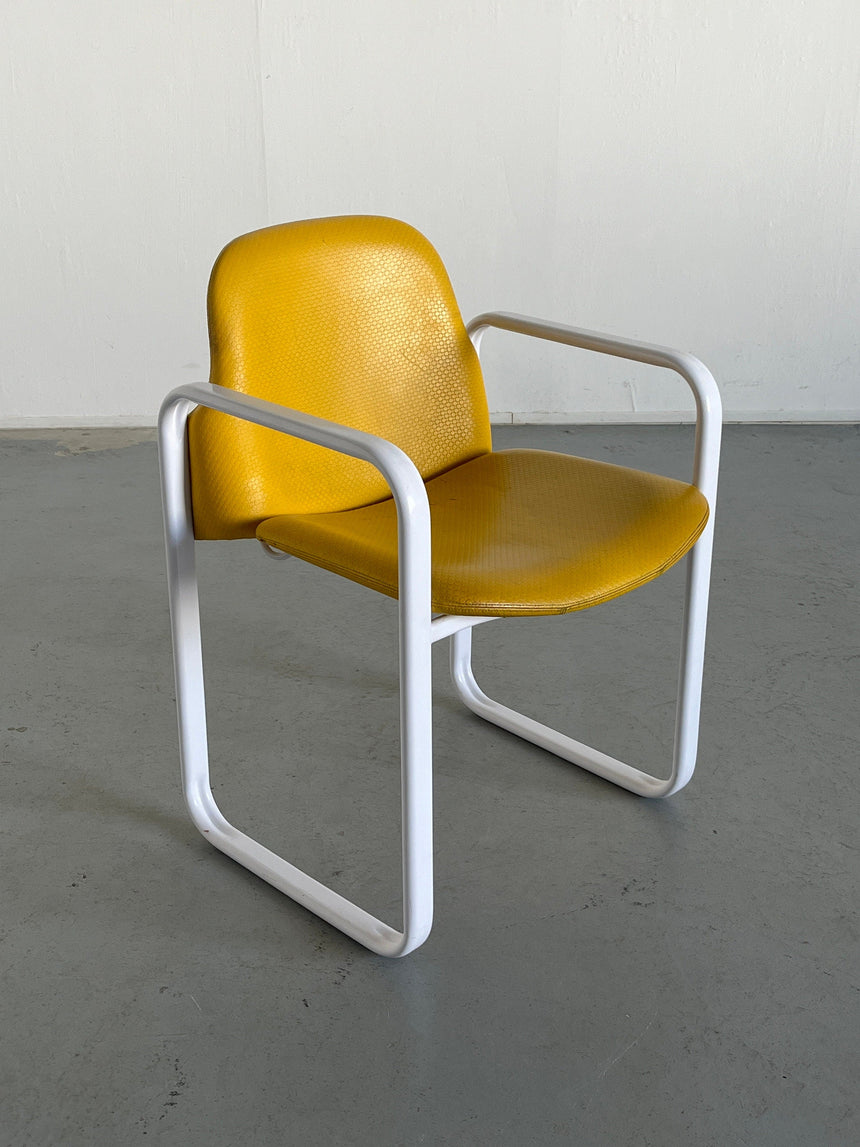 yellow arm chair by Thema, Italy