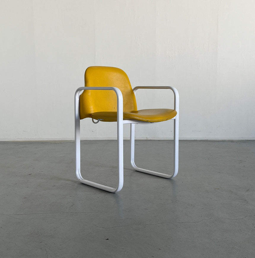 yellow arm chair by Thema, Italy