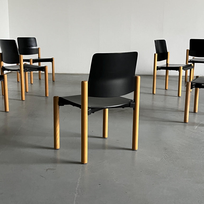 Beech wood 수직적립의자 by Froscher Sitform