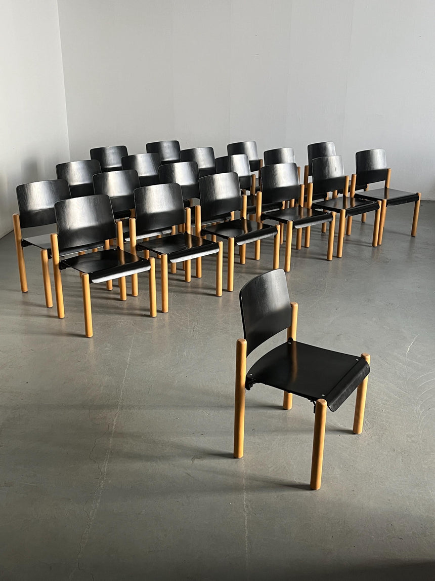 Beech wood 수직적립의자 by Froscher Sitform
