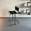 Tall leather vintage stool