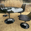 chromcraft 4 chairs dining set
