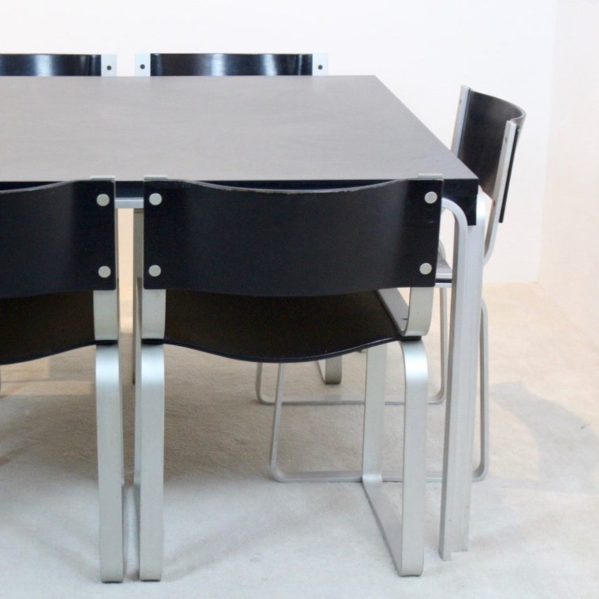 square dining set by Pierre Mazairac for Pastoe