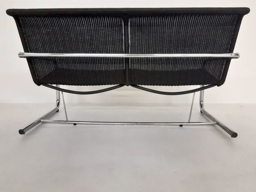 Rattan two-seater sofa