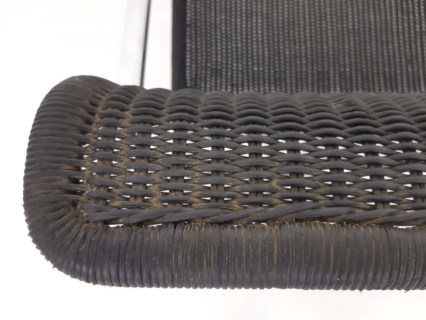 Rattan two-seater sofa