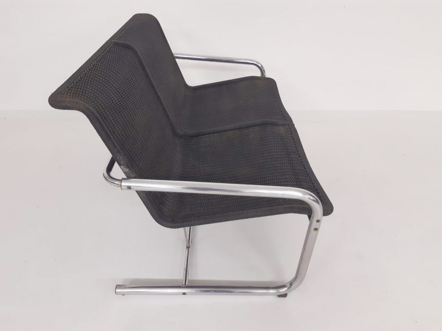 Rattan two-seater sofa