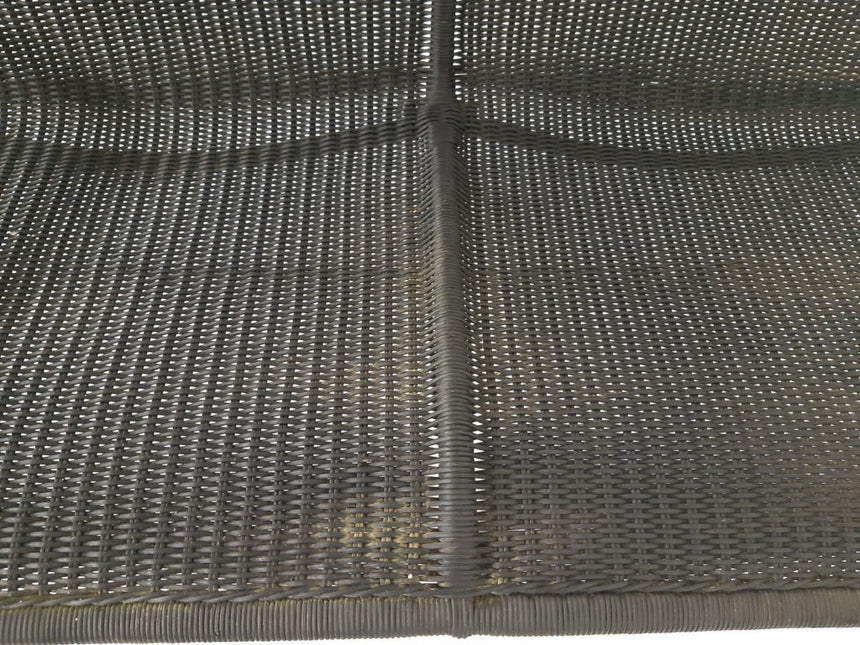 Rattan two-seater sofa