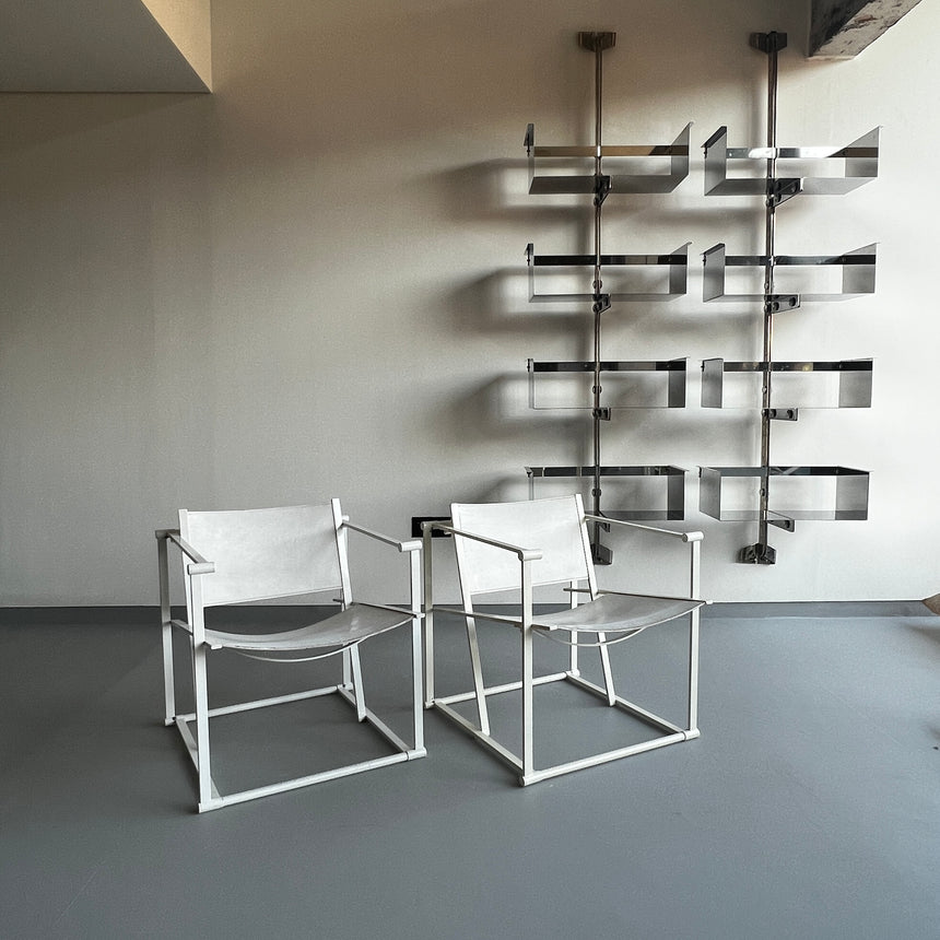 Cubic white chair Pastoe FM60