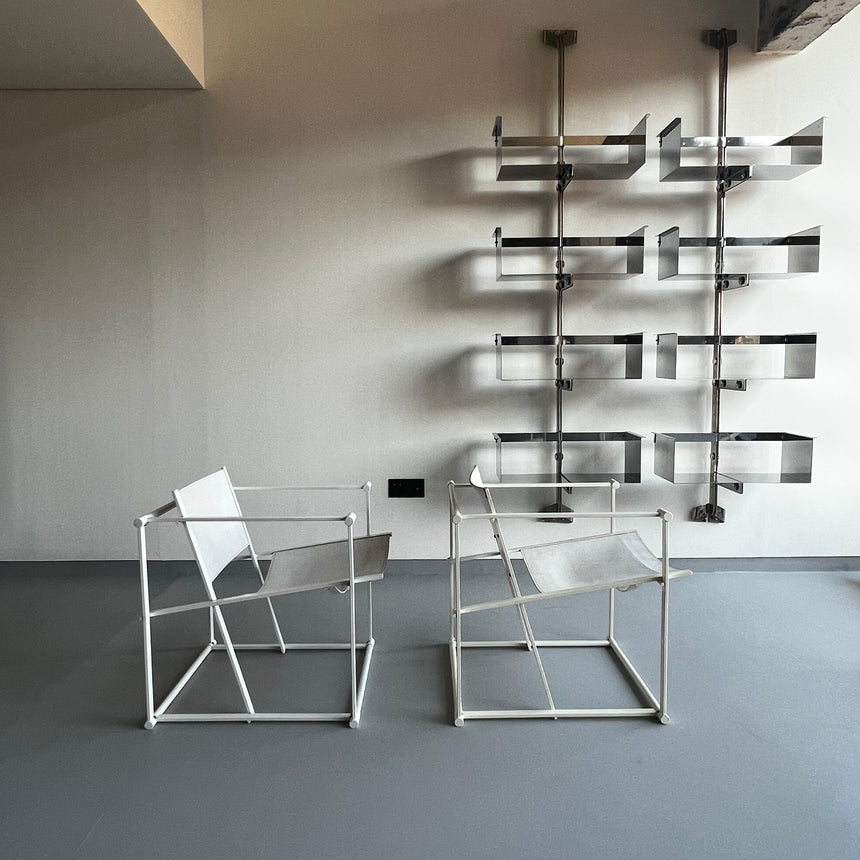 Cubic white chair Pastoe FM60