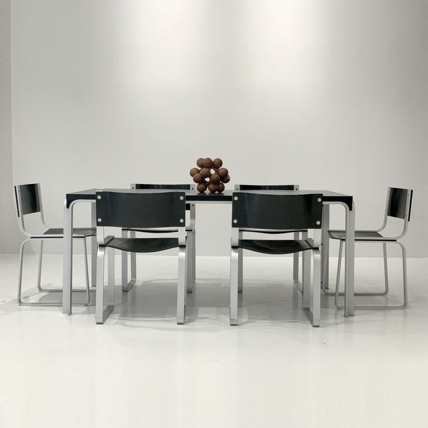 square dining set by Pierre Mazairac for Pastoe