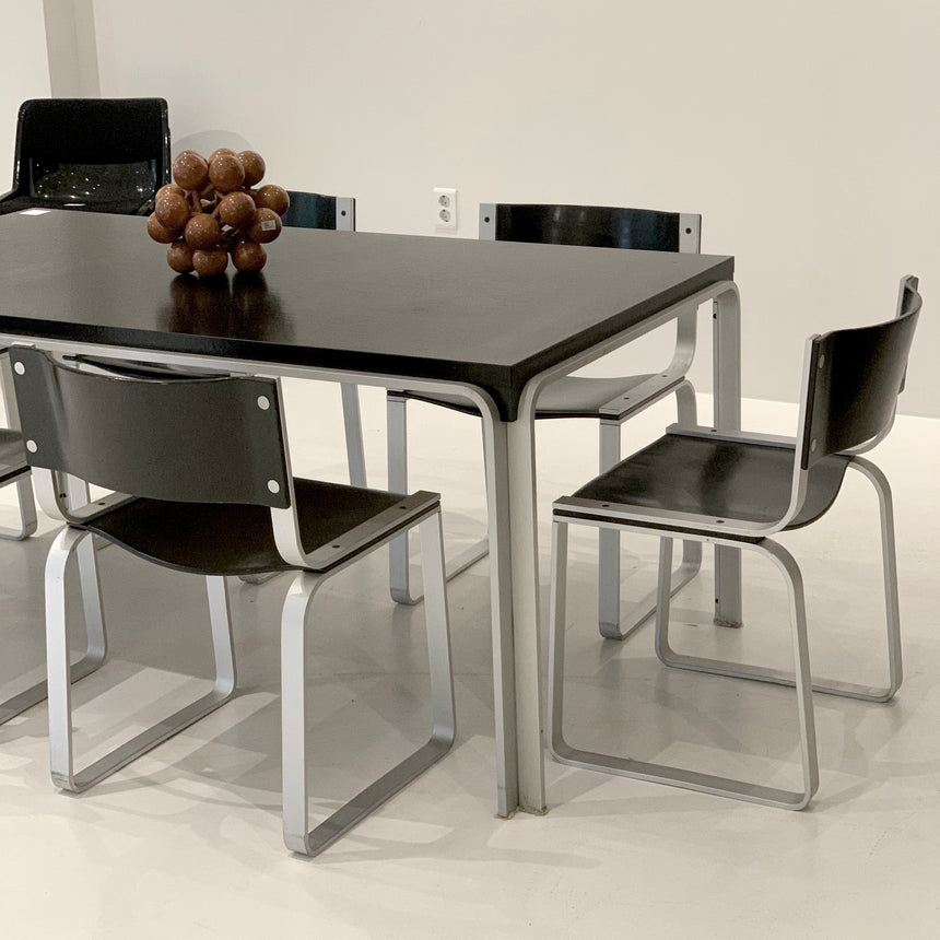 square dining set by Pierre Mazairac for Pastoe