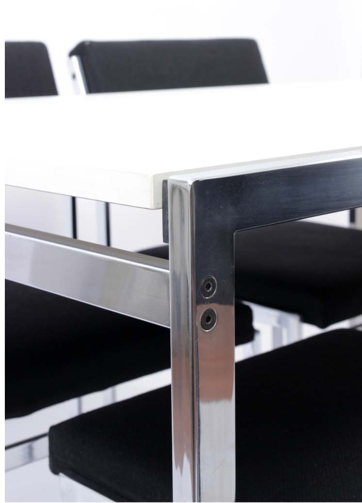 Cees Braakman Chrome "Japanese series" dining set