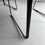Cushioned steel chair Blue / Black