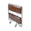 Dinette brown folding trolley