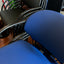 Cushioned steel chair Blue / Black
