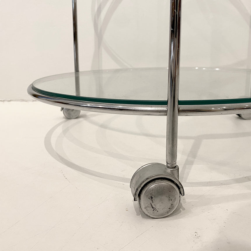Glass bar Cart